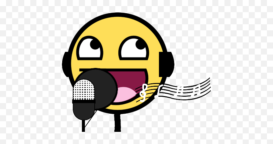 Free Singing Smiley Face Download Free Clip Art Free Clip - Awesome Face Emoji,Meme Emoticons