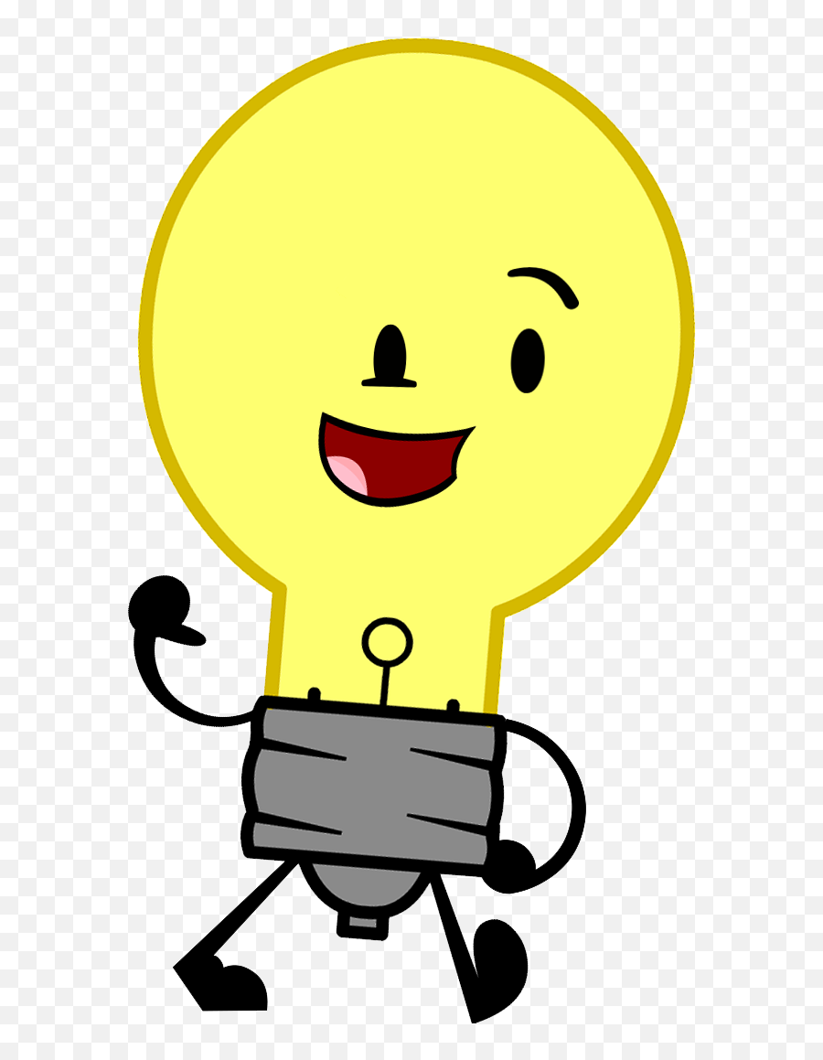 Cartoon Light Bulb Png Transparent Png - Lightbulb Inanimate Insanity Emoji,Light Bulb Emoticon