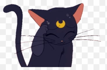 Top Crying Cat Stickers For Android Ios - Sailor Moon Transparent Gif Emoji,Crying Cat Emoji