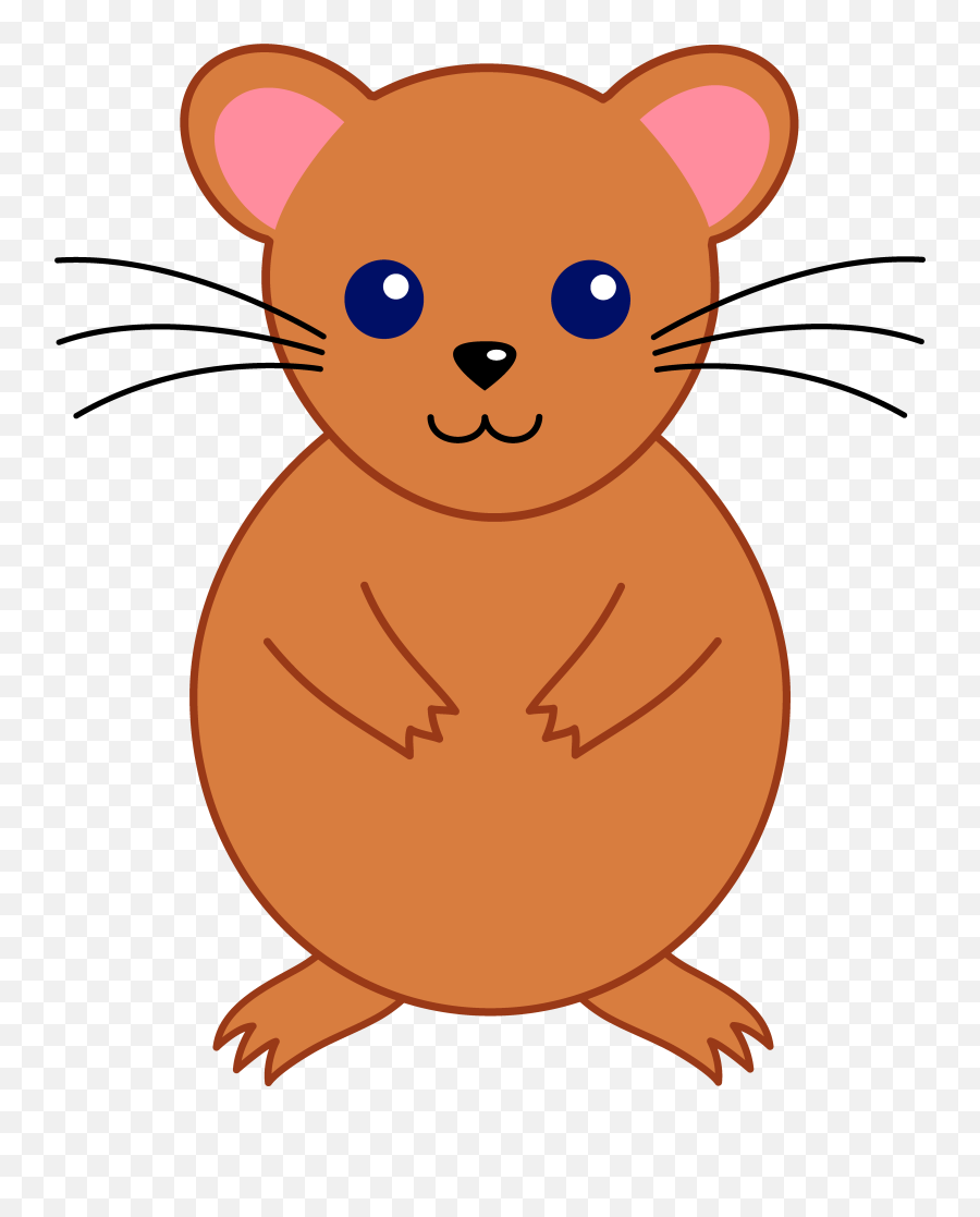 Hamster Clipart Cute - Brown Hamster Clipart Emoji,Hamster Emoji