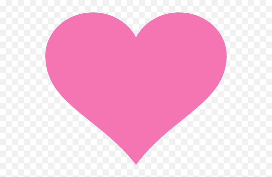 Pink Heart Clip Art At Clker - Transparent Background Pink Heart Png Emoji,Heart Outline Emoticon