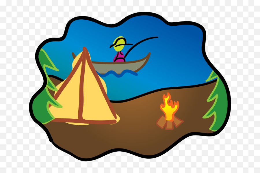 Clipart Beach Campfire Transparent - Camping Clip Art Emoji,Camping Emojis