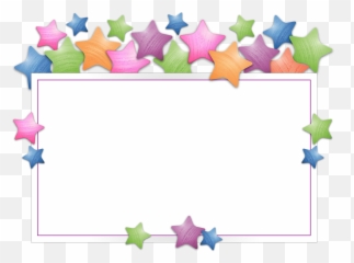Stars Rectangle Shimmer Frame - Day English Status Emoji
