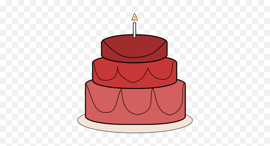 Candle Vector Clip Art - Cake Emoji,Cake Slice Emoji