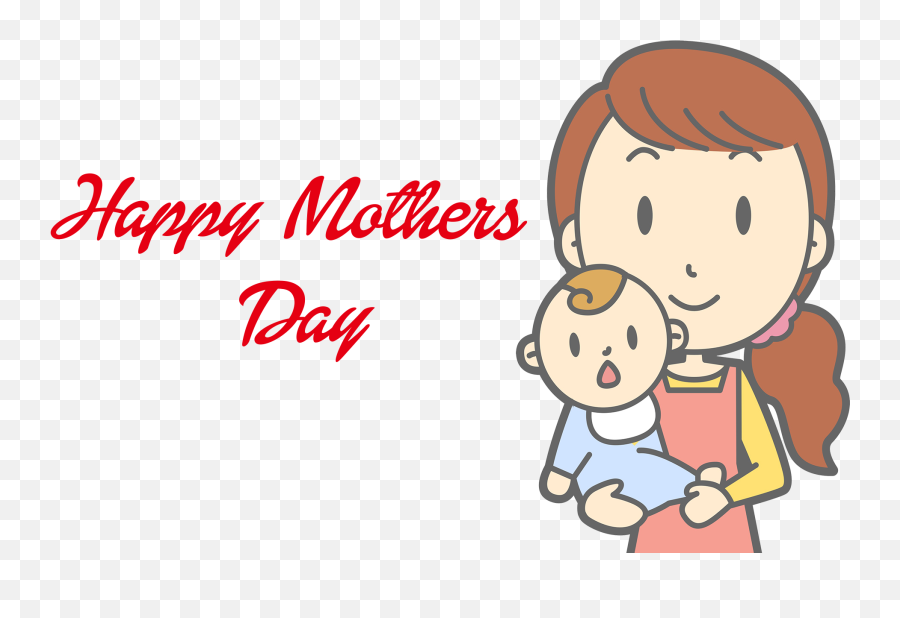 Happy Mothers Day Png Clipart - Mother And Baby Vector Png Emoji,Mother's Day Emoji