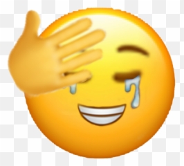 Emoji Crying Smiling Hidden - Crying And Smiling Emoji,Vegan Emoji