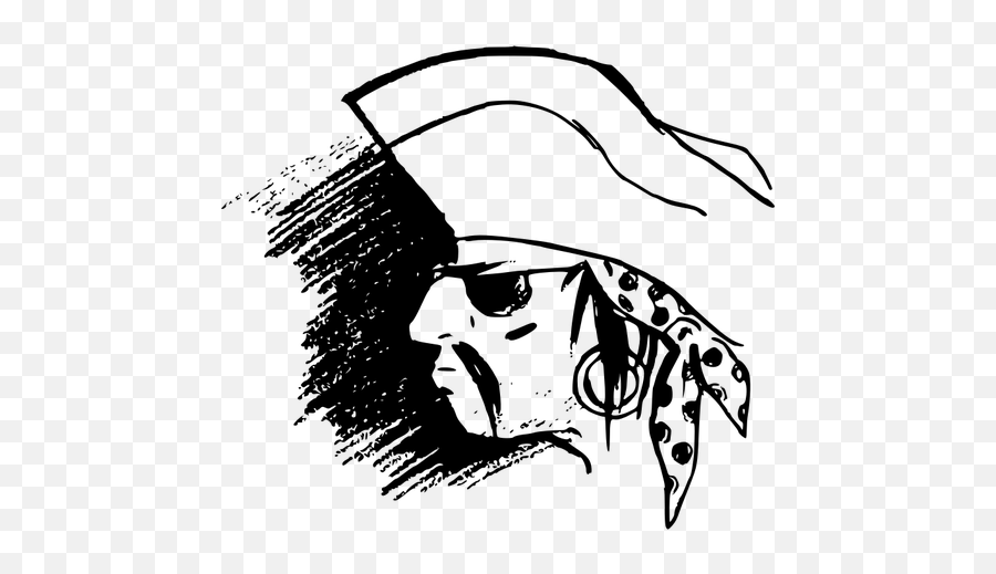 Pirates Head Image - Gambar Wajah Bajak Laut Emoji,Skull Emoticon