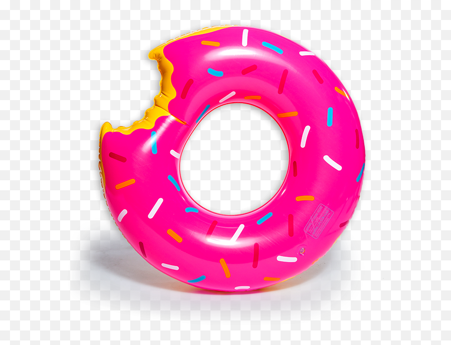 Donut Float - Pool Floatie Transparent Background Emoji,Emoji Floaties