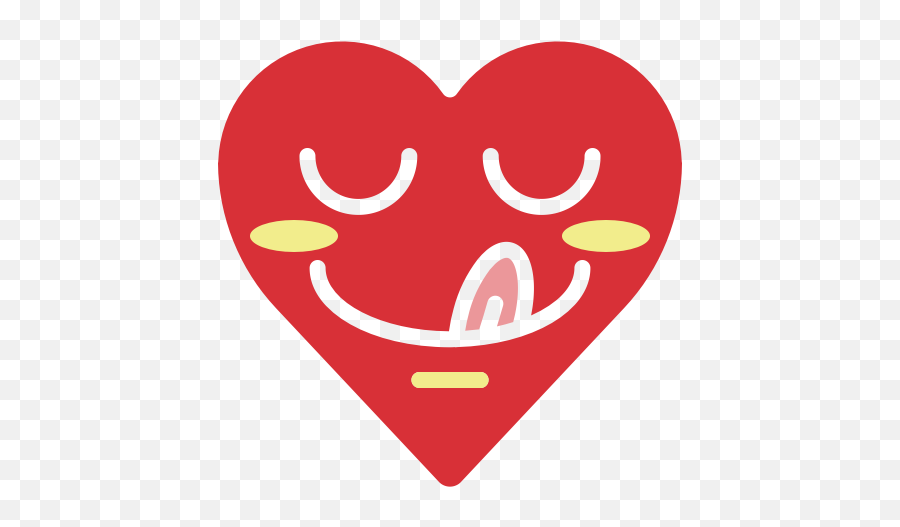 Emoji Emotion Heart Tasty Yummy Icon - Clip Art,Tasty Emoji