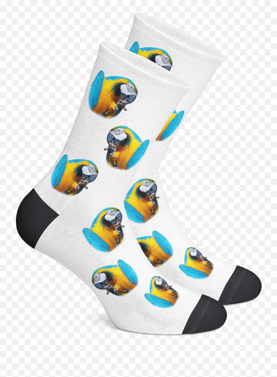 Custom Personalized Picture Socks - Sock Emoji,Finch Emoji