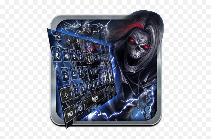 Download Rock Skull Keyboard Theme 10001004 - Fondo De Canal De Youtube Emoji,Grim Reaper Emoji
