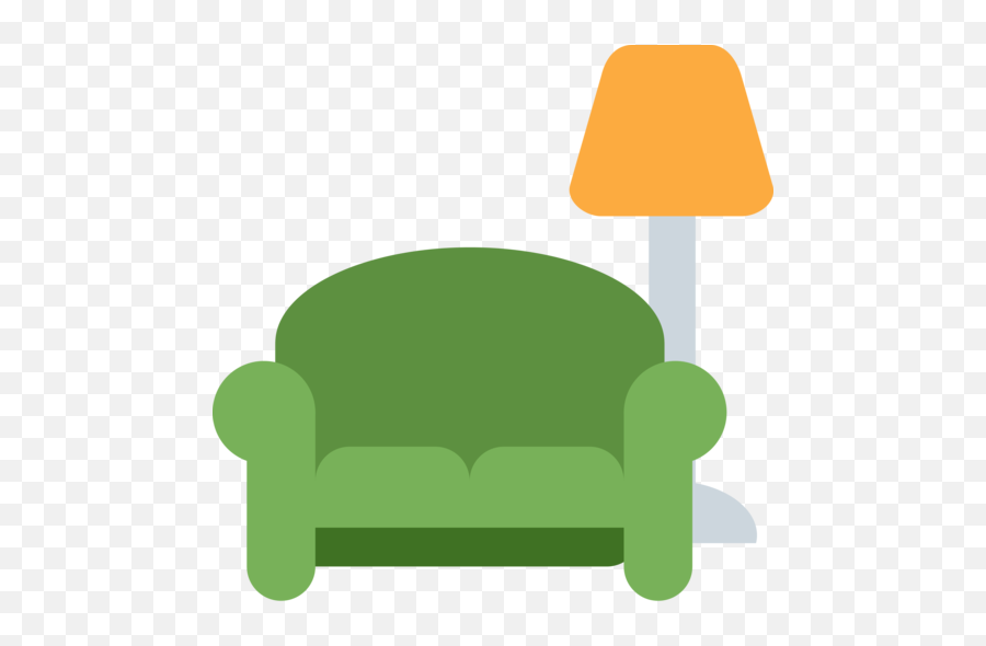 Couch And Lamp Emoji - Couch Emoji,Couch Emoji