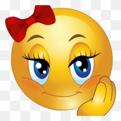 Smileys Clipart Girl Free - Wink Emoji