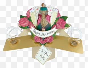 All Pop Ups Collection - Second Nature Anniversary Greeting Card Emoji