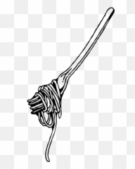 Fork Knife Silverware Png Svg Clip Art - Spaghetti Clipart Emoji