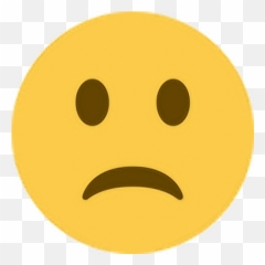Sad Frown Unhappy Upset Emoji Emoticon Face Expression - Smiley Transparent