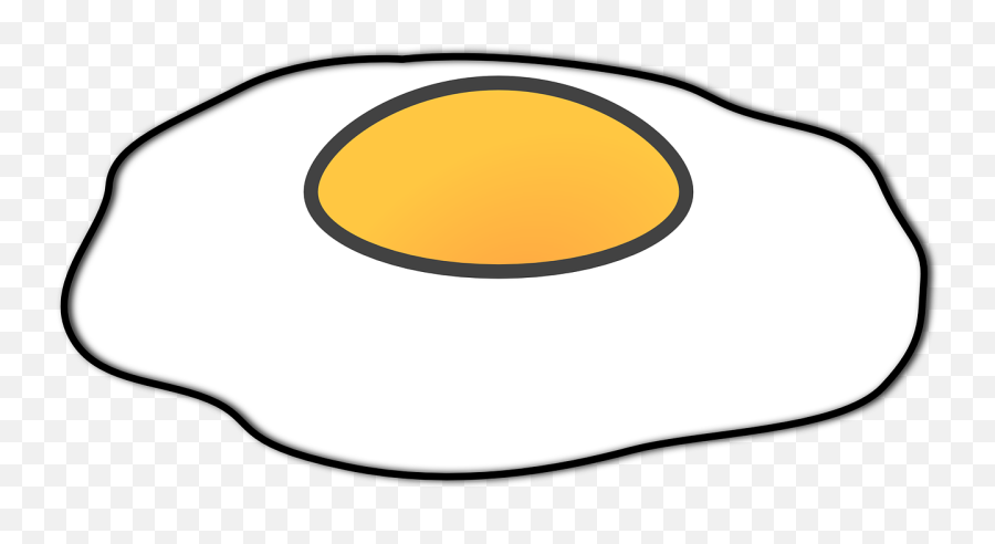Egg Fried Isolated Yolk White - Sunny Side Up Clipart Emoji,Jelly Bean Emoji