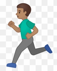 Medium Skin Tone Emoji - Running Emoji,Knee Emoji