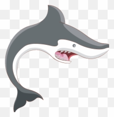 Tiger Shark Great White Shark Clip Art - Shark Clip Art Emoji,Shark Emoji Text