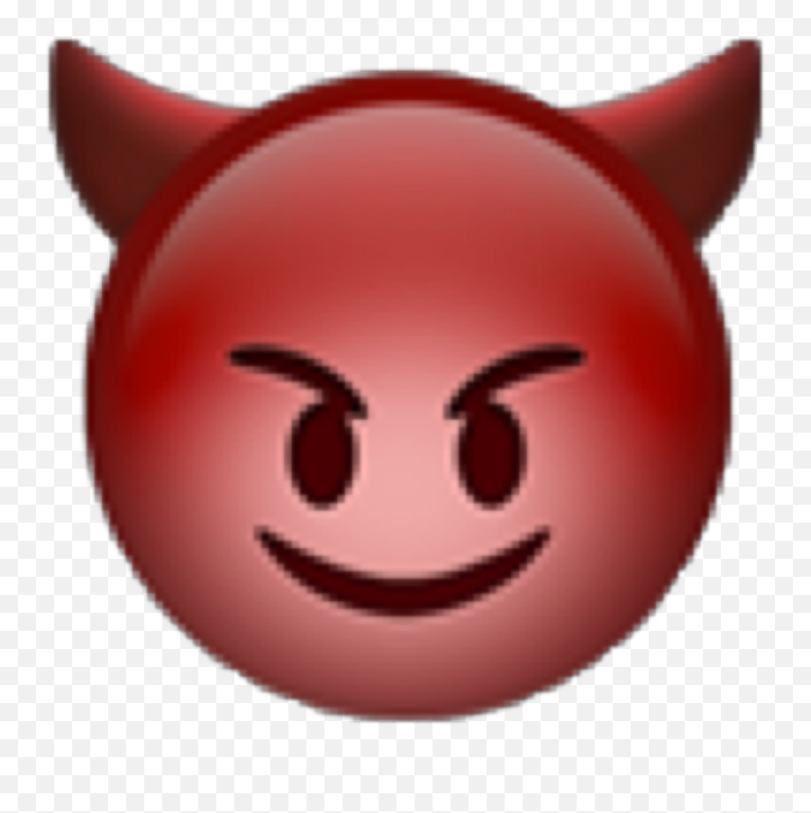 Diablo Rojo Sticker Emoji Freetoedit - Transparent Devil Emoji,Emoji Diablito