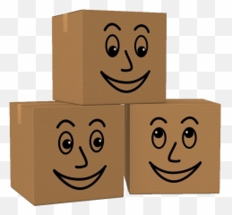 Relief Drawing Cardboard Transparent - Cartoon Box Emoji