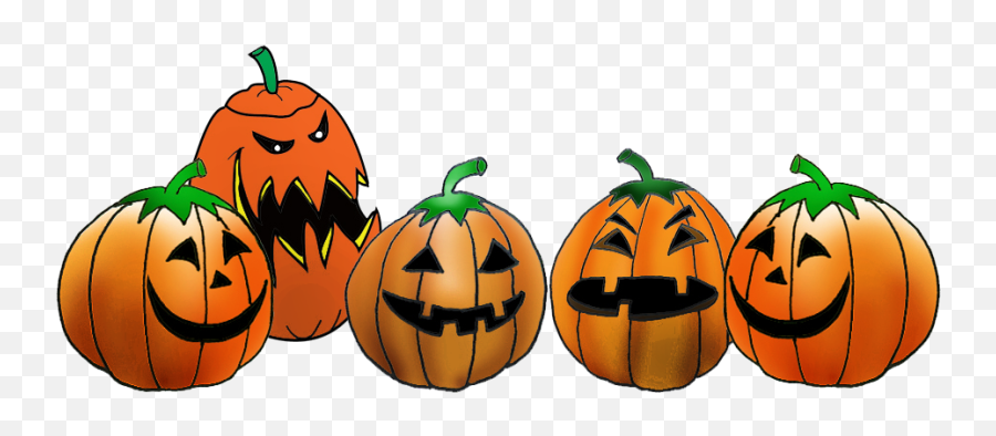 Download Hd Pumpkin Vector Row Clipart - Jack O Lanterns Clipart Emoji,Pumpkin Emoji Facebook