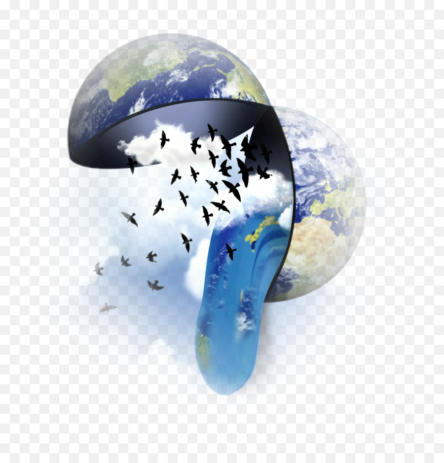 Happyearthday Earth Water Clouds Surreal - Earth Emoji,Cloud Earth Emoji