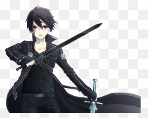 Kirito - Sword Art Online Kirito Render Emoji,Sword Art Online Emojis
