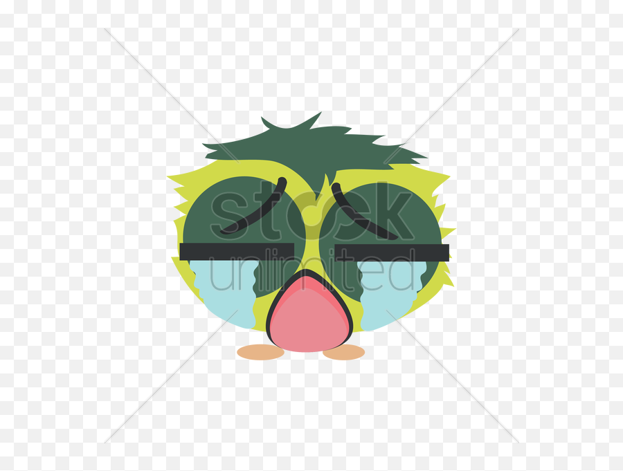 Emoticon Crying Vector Image - Illustration Emoji,Weeping Emoticon