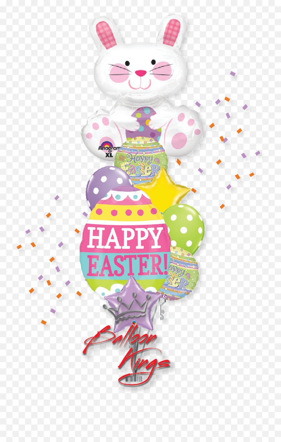Cute Easter Bunny Large Bouquet - Cartoon Emoji,Emoji Easter Eggs