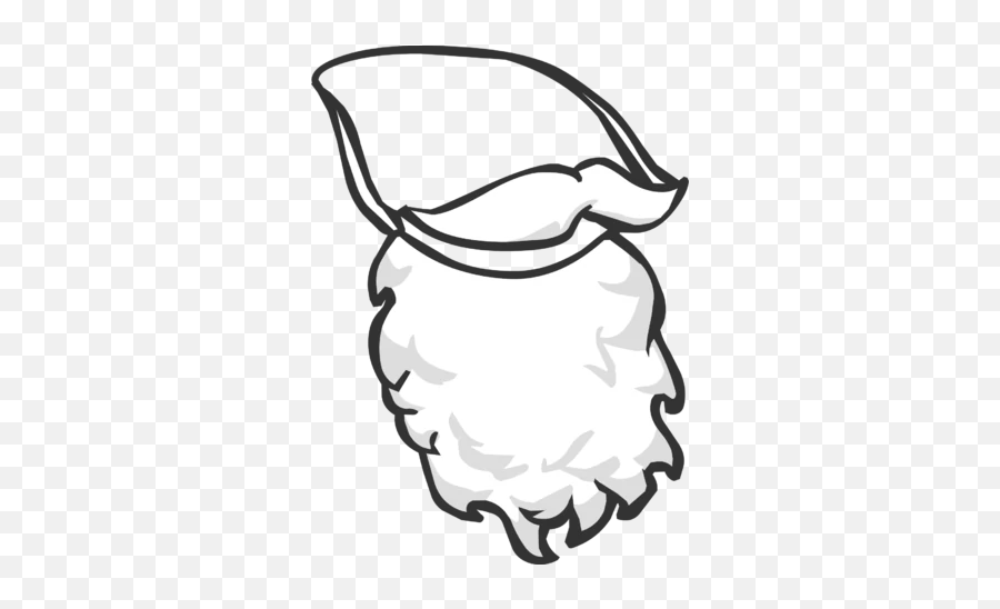 Santa Beard Club Penguin Wiki Fandom - Cartoon Santa Beard Png Emoji,Black Santa Emoji