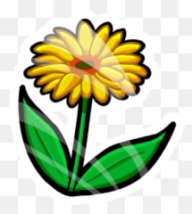Spring Flower Pin - Club Penguin Emoji