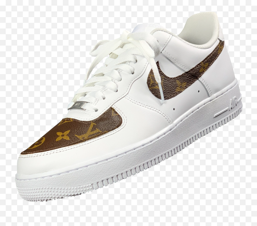 Nike Air Force 1 X Louis Vuitton Swoosh U0026 Toebox - Sneakers Emoji,Emoji Air Force One