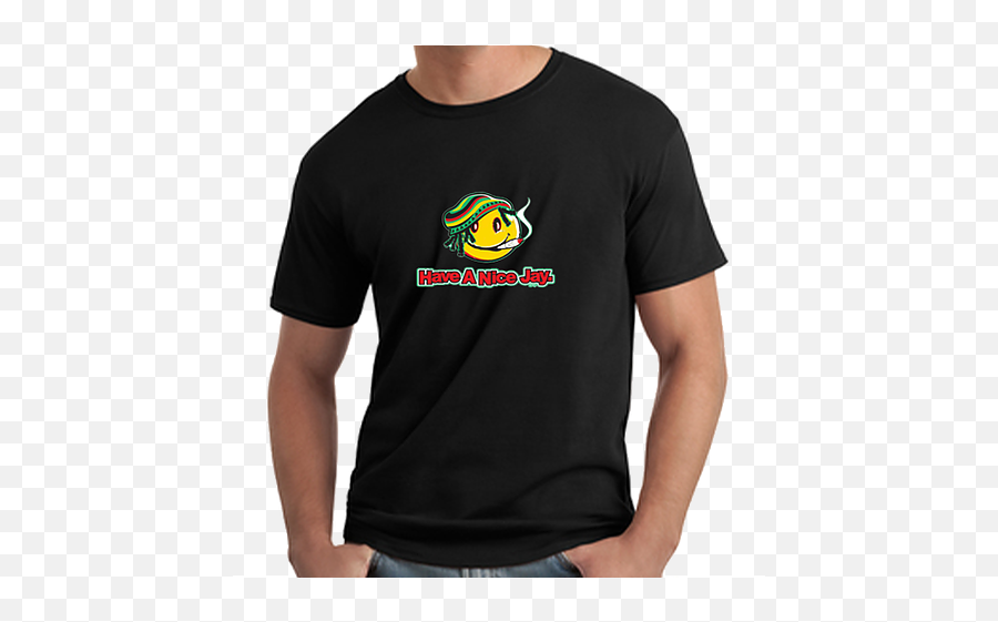 Have A Nice Jay T - Shirt Black Gildan T Shirt Model Emoji,Emoticon Shirt