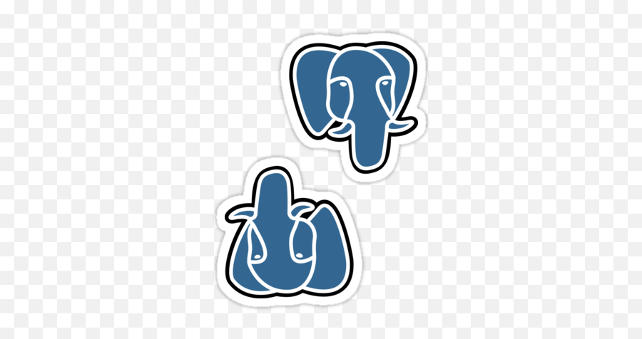 Big Data Stickers And T - Shirts U2014 Devstickers Postgresql Open Source Emoji,Shaka Brah Emoji