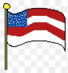 The American Flag - Depression Clipart Full Size Japan Pixel Art Emoji
