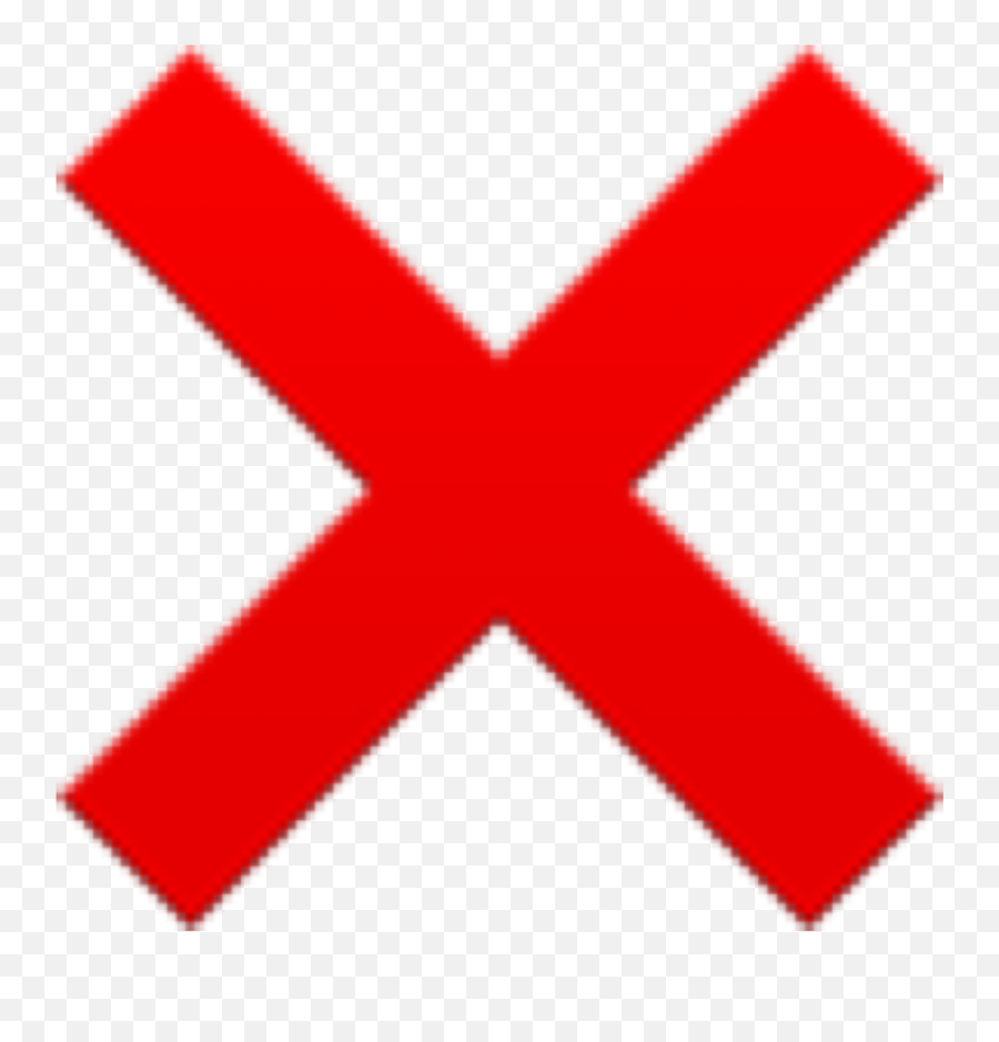Erroremojiequisno Sticker - X Mark Transparent Background Emoji,Error Emoji