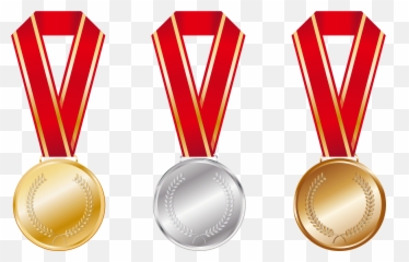 Gold Silver And Bronze Medals Clipart - Emoji