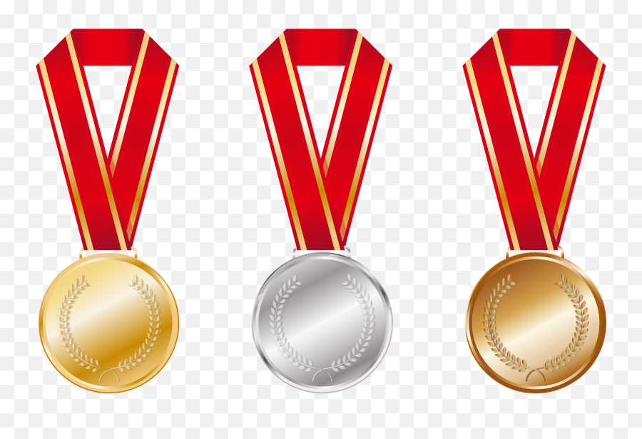Gold Silver And Bronze Medals Clipart - Gold Silver Bronze Medal Clipart Emoji,Silver Emoji