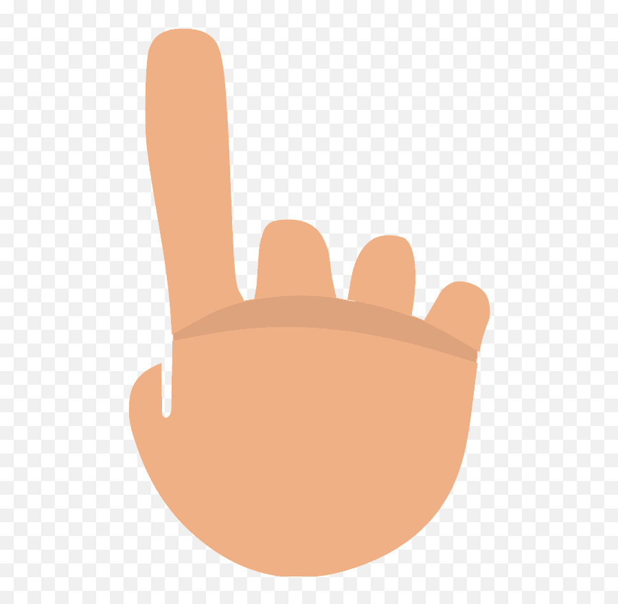 Backhand Index Pointing Up Emoji Clipart Free Download - Sign Language,Saint Emoji
