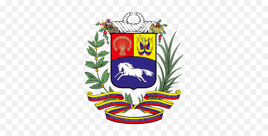 Escudo Oficial De Venezuela - Venezuela Coat Of Arms Emoji,Bandera De Venezuela Emoji