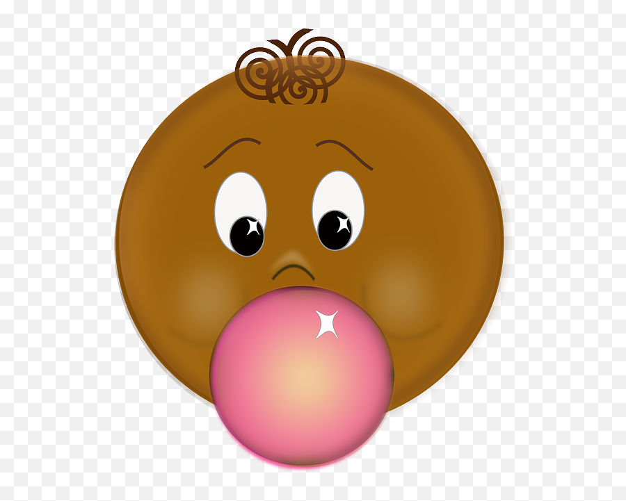 Bubblegum Gum Ball Emoji Ftestickers - Chewing Gum Cartoon Transparent,Gum Emoji