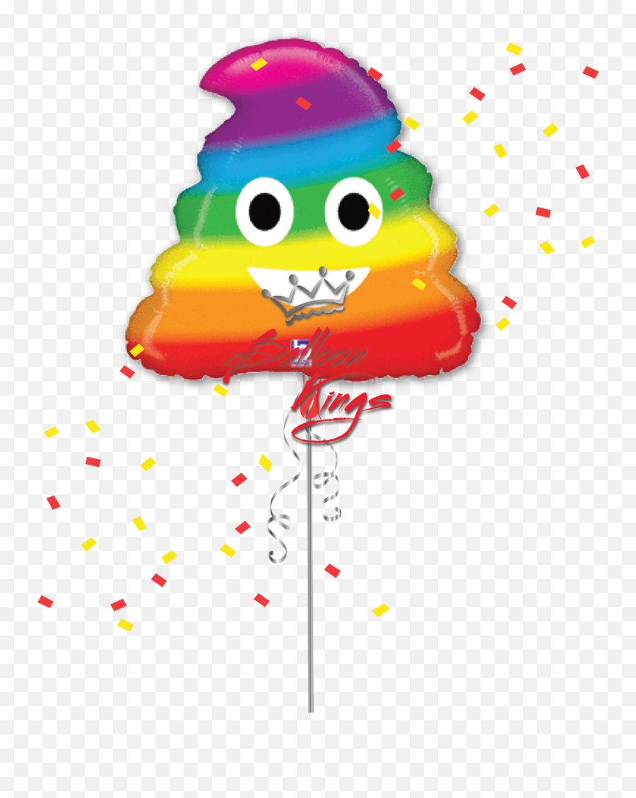 Rainbow Emoji Poo - Rainbow Poop Emoji Balloon,Rainbow Emoji
