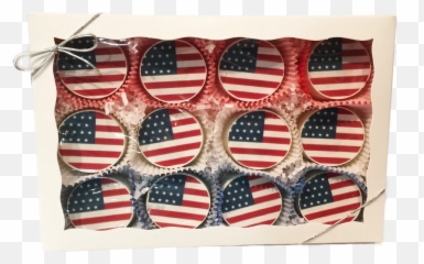 American Flag Chocolate Covered Oreo - Coin Purse Emoji