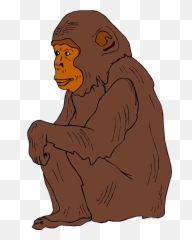 Free Ape Monkey Vectors - Transparent Chimp Clipart Emoji