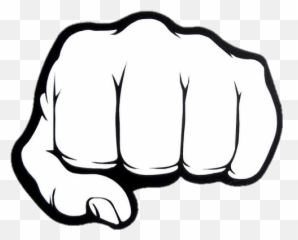 Fist Punch - Fist Bump Clipart Black And White Emoji,Fist Punch Emoji