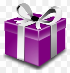Purple Present Vector - Present Clip Art Emoji,Party Favor Emoji