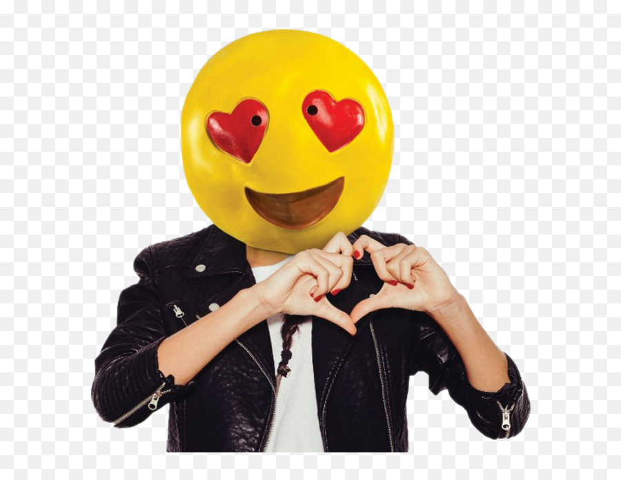Smiley Halloween Png Transparent - Heart Eyes Emoji Mask,Happy Halloween Emoji