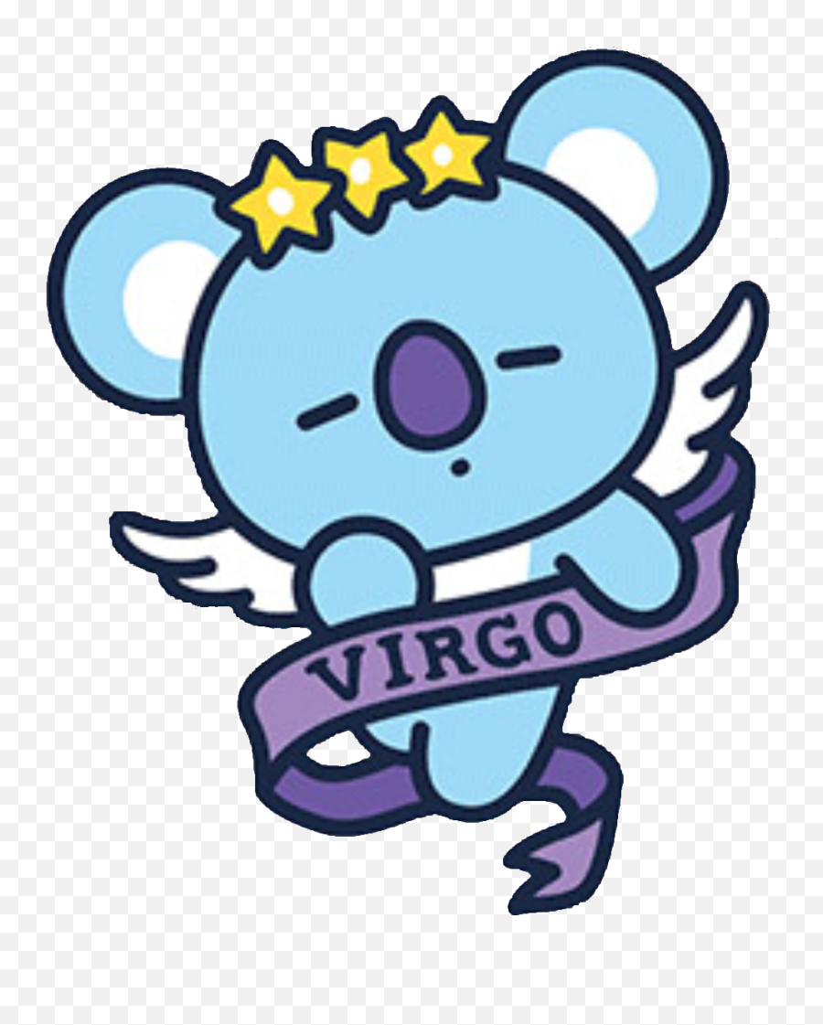 Koya Bt21 Virgo Star Angel Zodiac Kpop - Bts Emoji,Emoji For Virgo