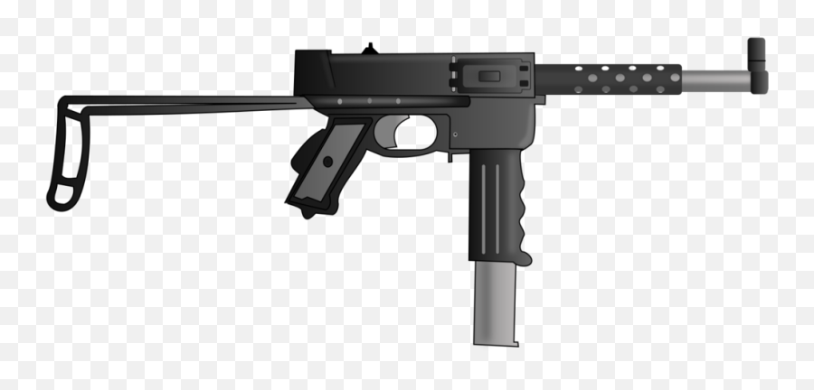 Sub Machine Gun Png Transparent Png - Portable Network Graphics Emoji,Assault Rifle Emoji